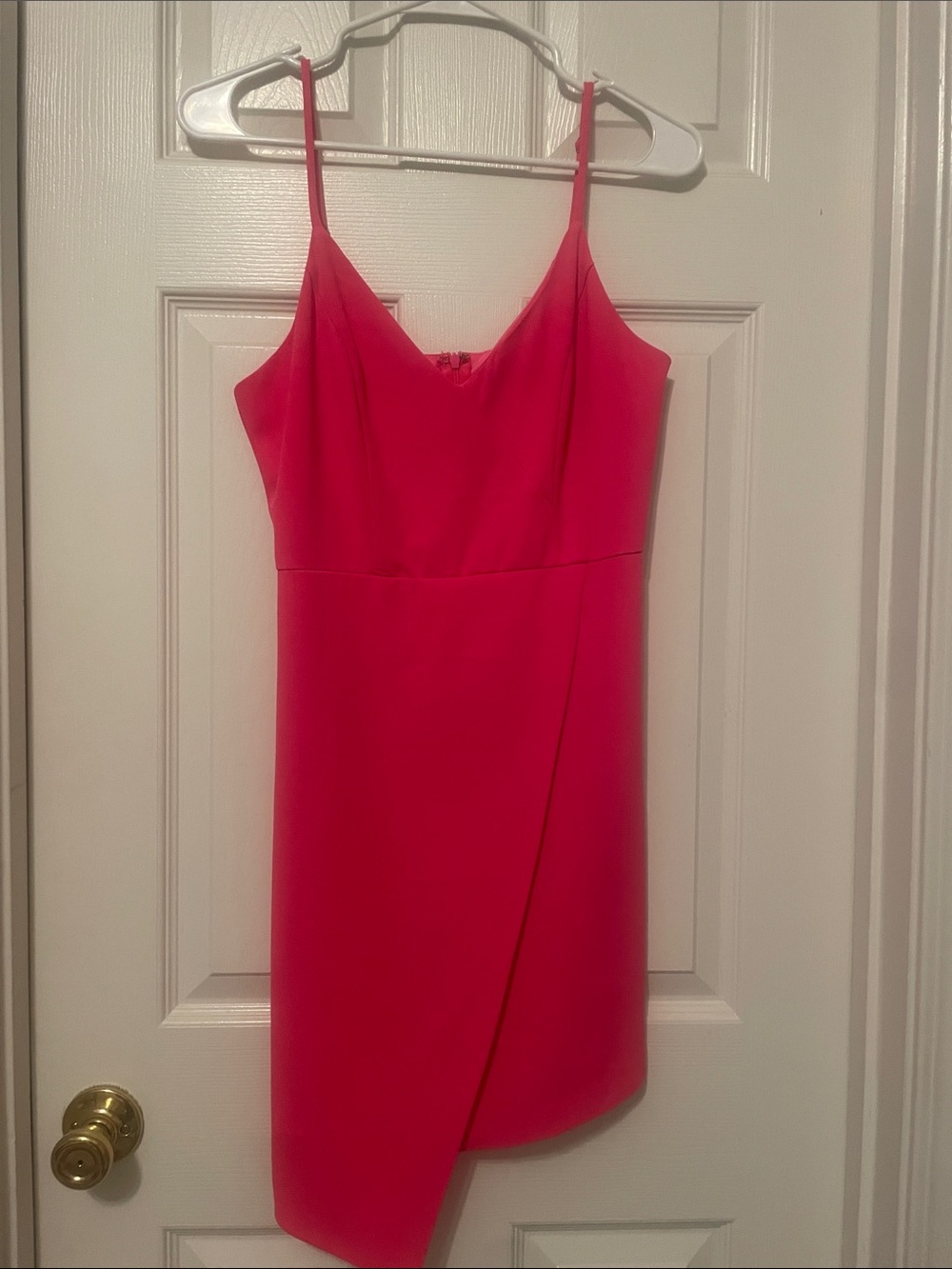 DO+BE Hot Pink Asymmetrical Slip Dress
